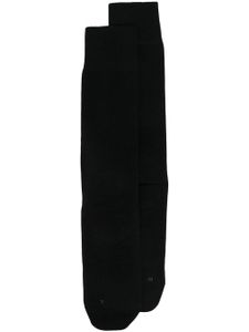 Falke chaussettes en maille côtelée - Noir