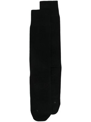 Falke chaussettes en maille côtelée - Noir