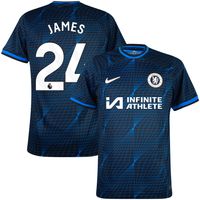 Chelsea Shirt Uit 2023-2024 + James 24 - thumbnail