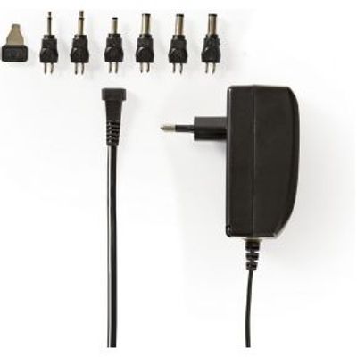 Universele AC-voedingsadapter | 9,0/12/13,5/15/18/20/24 V DC | 1,0 A - 1,5 A