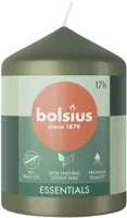 Bolsius stompkaars essentials 5.8x8cm fresh olive