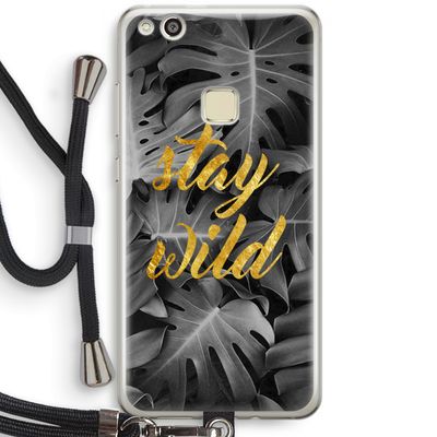 Stay wild: Huawei Ascend P10 Lite Transparant Hoesje met koord