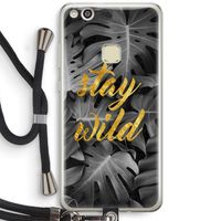 Stay wild: Huawei Ascend P10 Lite Transparant Hoesje met koord