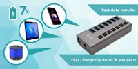 i-tec USB 3.0 Charging HUB 7port + Power Adapter 36 W - thumbnail