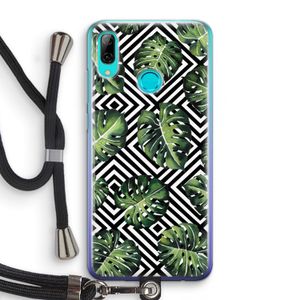Geometrische jungle: Huawei P Smart (2019) Transparant Hoesje met koord