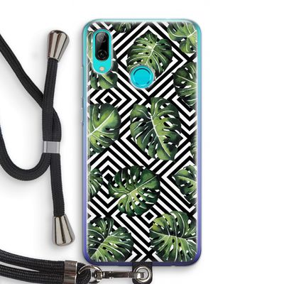Geometrische jungle: Huawei P Smart (2019) Transparant Hoesje met koord