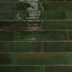 Dateg Wandtegel Brunei Verde Groen 6,5x25 Inhoud doos 0,82m2