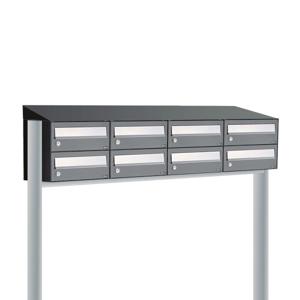 Allux Hive Set 4-Breed, 2-Hoog Met Dak Op Statief Antraciet - 40030065_4x2ds