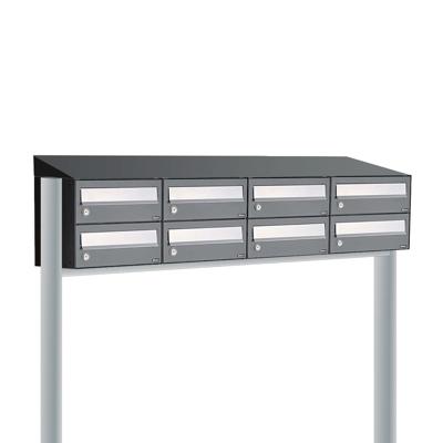 Allux Hive Set 4-Breed, 2-Hoog Met Dak Op Statief Antraciet - 40030065_4x2ds