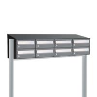 Allux Hive Set 4-Breed, 2-Hoog Met Dak Op Statief Antraciet - 40030065_4x2ds