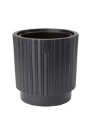 Vita bloempot Mika Cyli 40 antraciet