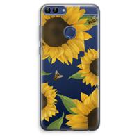 Sunflower and bees: Huawei P Smart (2018) Transparant Hoesje