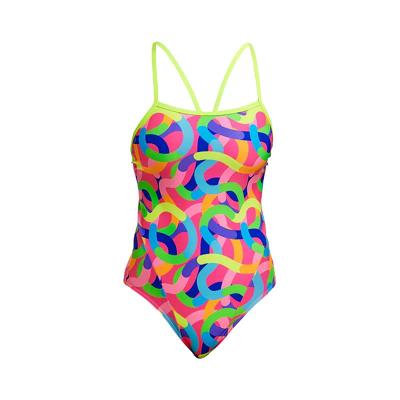 Funkita Curly Wurly Single Strap badpak dames