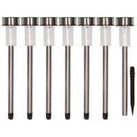 Pro Garden Tuinverlichting prikspotjes - 14x - set 7 stuks - solar - 36 cm