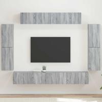 TV-kast 4 pcs Grijs Sonoma