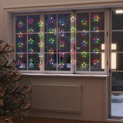 VidaXL Lichtsnoergordijn sterren met 200 led&apos;s 8 functies meerkleurig
