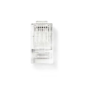 Netwerkconnector | RJ45 Male - Voor Stranded Cat5 UTP-Kabels | 10 Stuks | Transparant