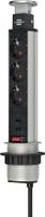 Brennenstuhl Tower Power USB-charger stekkerdoos 3-voudig met dubbele USB-laadingang 2m H05VV-F 3G1,5 Volledig verzonken in tafelblad - 1396200013 Brennenstuhl Tower Power USB-charger stekkerdoos 3-voudig met dubbele USB-laadingang 2m H05VV-F 3G1,5 Volledig verzonken in tafelblad - 1396200013