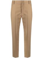 DONDUP pantalon en laine vierge Nima à coupe courte - Marron