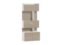 Kast met bureau 228x100cm - voor bij opklapbed 228 cm hoog - Taupe