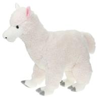 Pluche knuffel dieren Alpaca - 40 cm - wit - Speelgoed knuffels - Cadeau voor jongens/meisjes