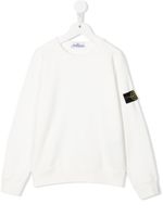 Stone Island Junior sweat à patch logo - Blanc - thumbnail