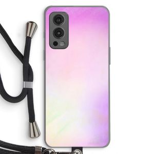 Flow mist pastel: OnePlus Nord 2 5G Transparant Hoesje met koord