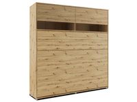 Opklapbed CONCEPTION PRO 140x200 cm artisan eik (horizontaal) met opzetkast