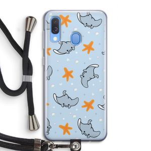 Manta: Samsung Galaxy A40 Transparant Hoesje met koord