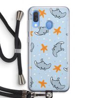 Manta: Samsung Galaxy A40 Transparant Hoesje met koord