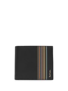 Paul Smith logo-plaque leather wallet - Noir