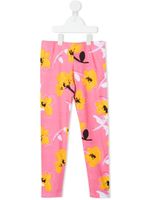 Marni Kids legging à fleurs - Rose