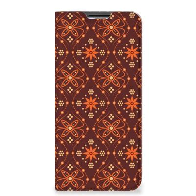 OPPO A54s | A16 | A16s | Hoesje met Magneet | Batik Brown