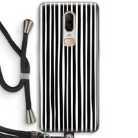 Stripes: OnePlus 6 Transparant Hoesje met koord