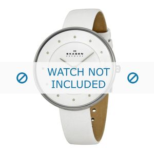 Skagen horlogeband SKW2136 Leder Wit 14mm