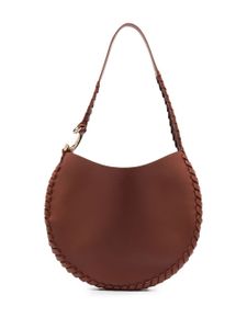 Chloé sac porté épaule Moon en cuir - Marron