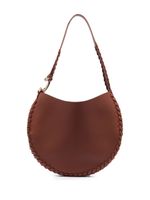 Chloé sac porté épaule Moon en cuir - Marron - thumbnail