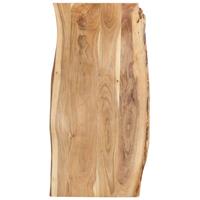 Tafelblad 118x(50-60)x2,5 cm massief acaciahout