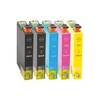 Huismerk Epson T0715 Inktcartridges Multipack (2x zwart + 3 kleuren) - thumbnail