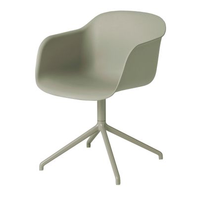 Muuto Fiber Chair Draaibaar Groen Muuto Fiber Chair Draaibaar Groen