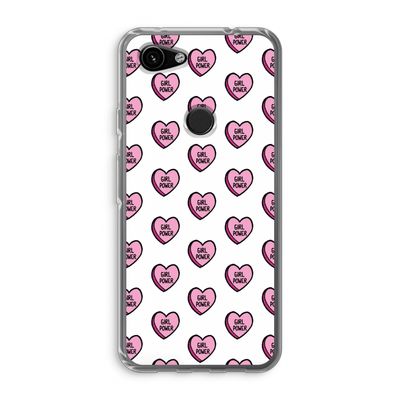 GIRL POWER: Google Pixel 3a Transparant Hoesje