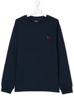 POLO RALPH LAUREN KIDS t-shirt à col rond - Bleu