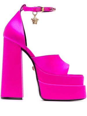 Versace sandales Medusa Aeternitas à plateforme - Rose
