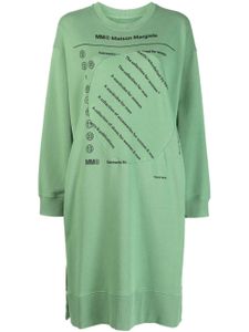 MM6 Maison Margiela robe-sweat à imprimé graphique - Vert