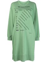 MM6 Maison Margiela robe-sweat à imprimé graphique - Vert - thumbnail