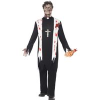 Bloederige horror priester kostuum - thumbnail