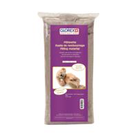 Glorex Hobby vulmateriaal - polyester - 300 gram voor knuffels/kussens - bruin - donzig