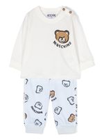 Moschino Kids survêtement à imprimé Teddy Bear - Blanc - thumbnail