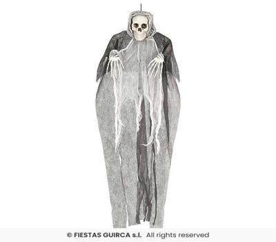 Hangdecoratie Skelet Grijs/Wit (80cm)