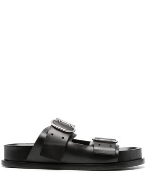 Jil Sander sandales à boucles - Noir